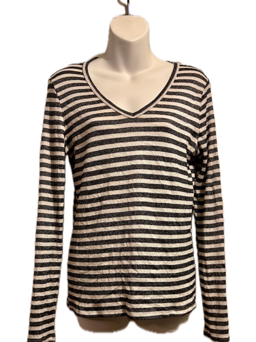 Michael Stars Shine V-Neck Long-Sleeve Tee